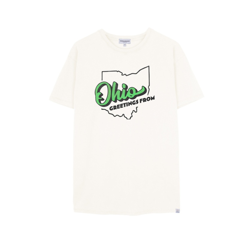 White French Disorder washed Ohio t-shirts for men