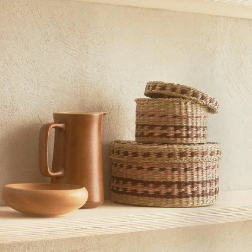 Set of 2 pieces Olli Ella hand weaved storage baskets - Image 3