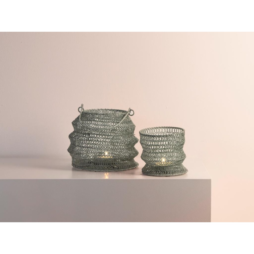 Green foldable Gusta lanterns 10cm - Image 2