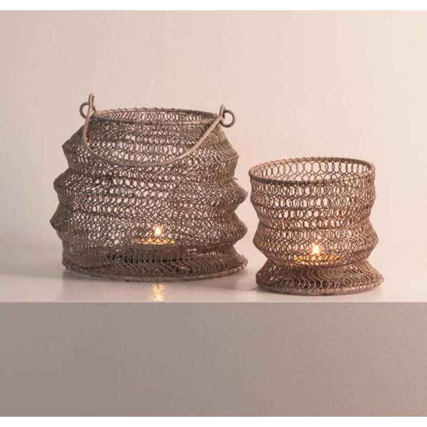 Grey foldable Gusta lanterns 20cm