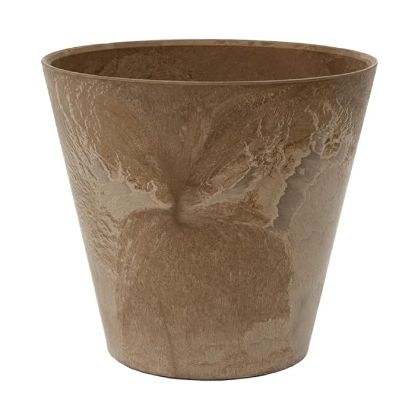 Taupe Artstone Claire plantenpotten 8x9cm