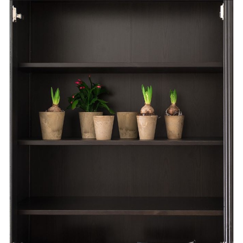 Taupe Artstone Claire plantenpotten 8x9cm - Afbeelding 3