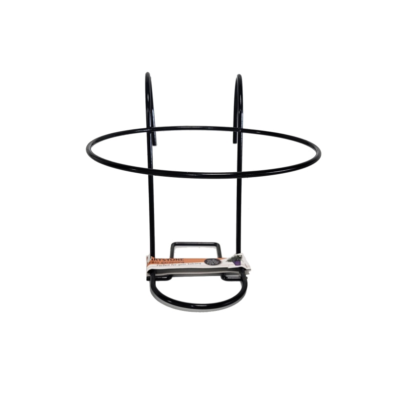 Zwart metalen Artstone Amy balkonhangers voor plantenpotten - Afbeelding 2