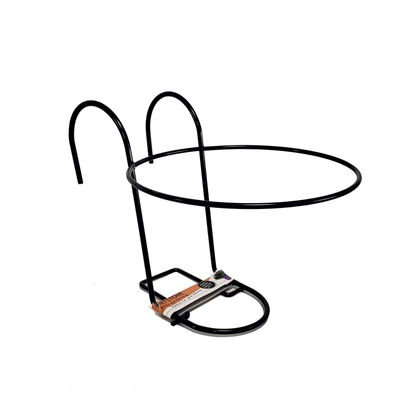 Zwart metalen Artstone Amy balkonhangers voor plantenpotten