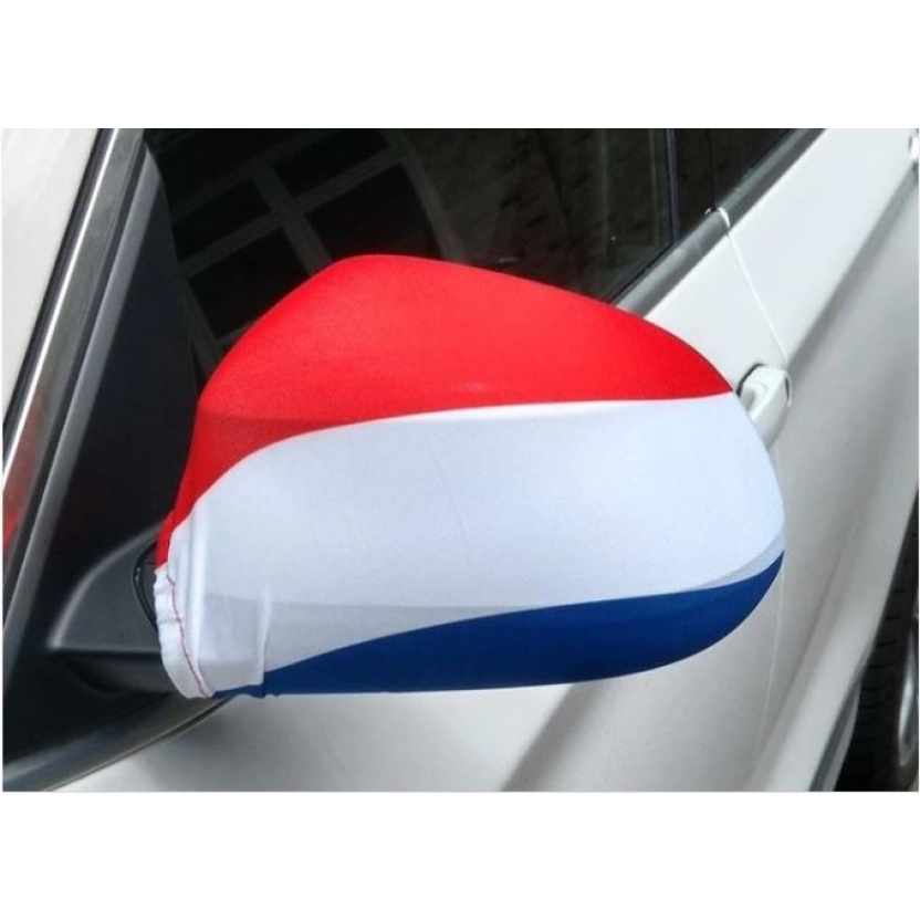 Set of 2 Red/white/blue exterior mirror covers Dutch flag