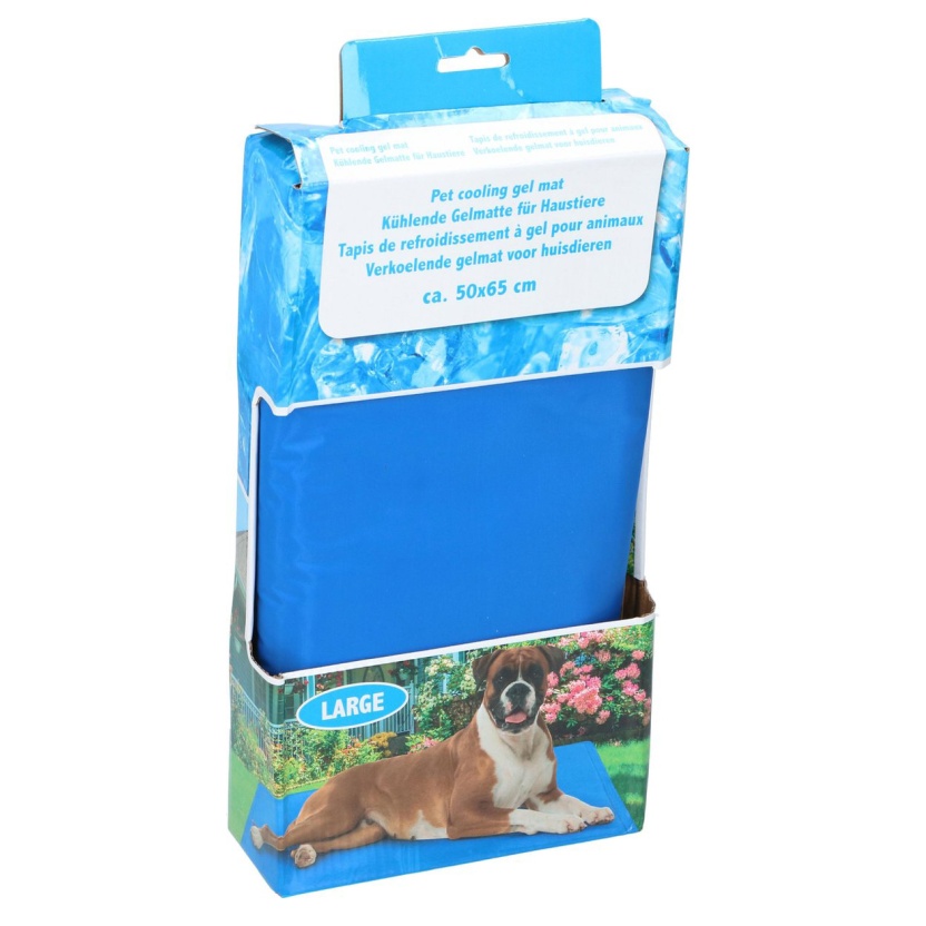 Dierenproducten - Maxxpro Grote blauwe verkoelende gelmatten voor huisdieren 50x65cm - Afbeelding 4