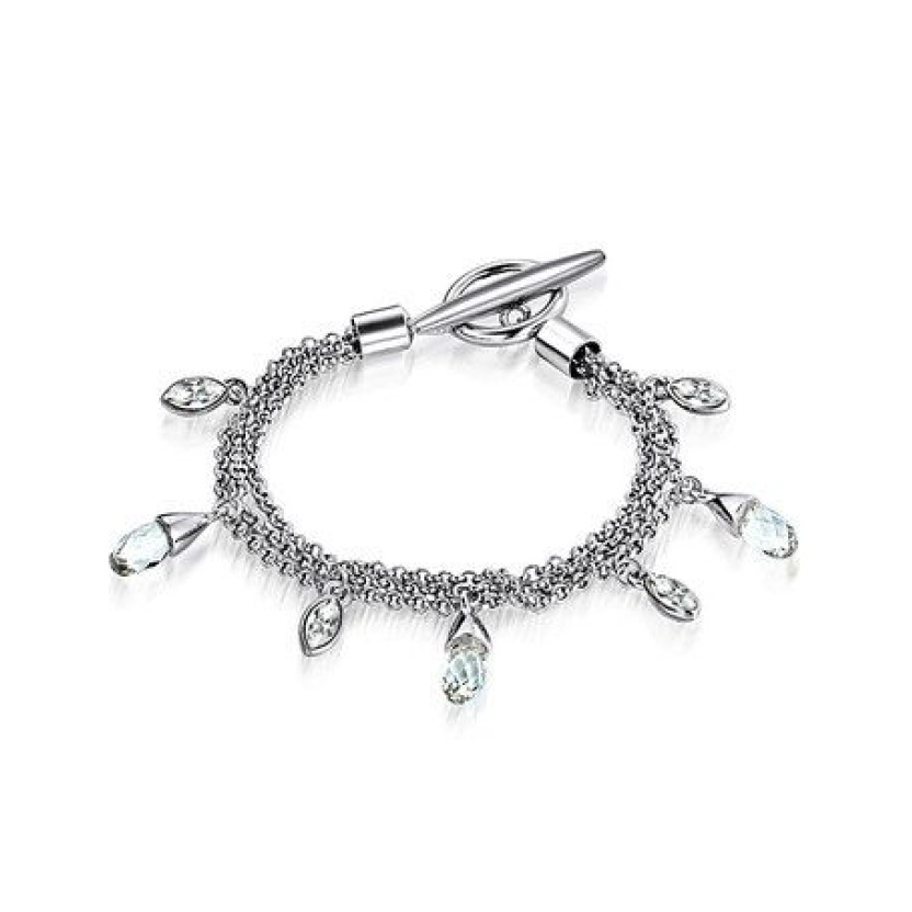 Liora marquise charm bracelets made with Swarovski elements