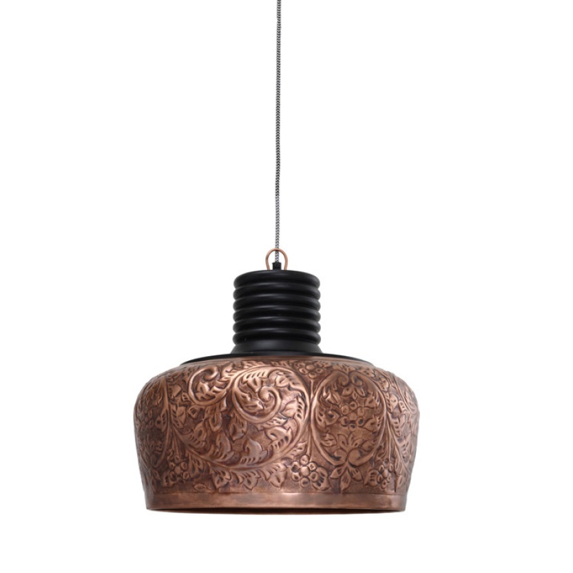 Copper PTMD 'Danish' round pendant lamps