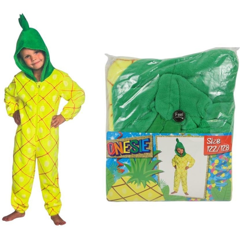 Gele ananas onesies voor kinderen