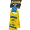 Yellow funny warning signs in French
