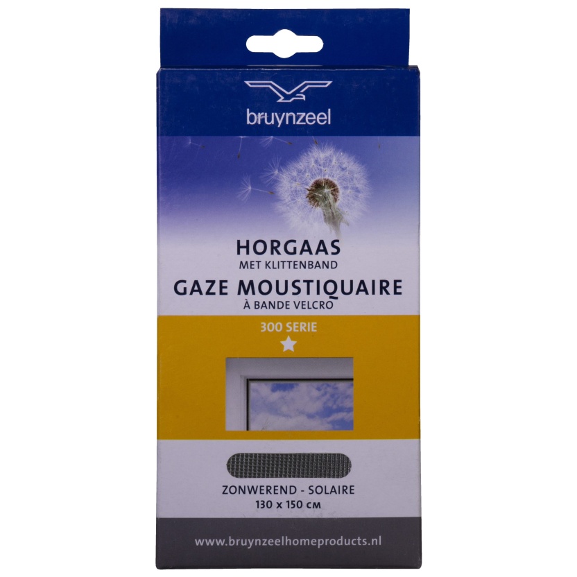 Bruynzeel velcro insect screens with sun protection 130x150 cm - Image 2