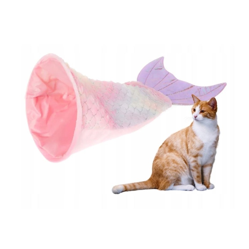 Huisdierproducten - groot roze zeemeermin kattenspeelgoed