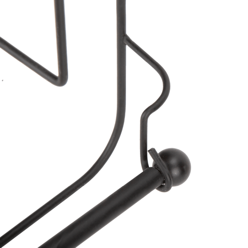 White and black metal magazine racks with roll holder - Image 8