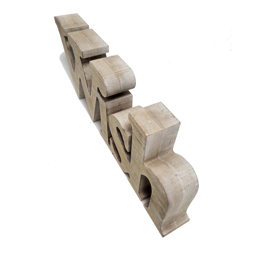 Woonaccessoires - Houten Riverdale woorddecoratie 'Wish' - Afbeelding 4
