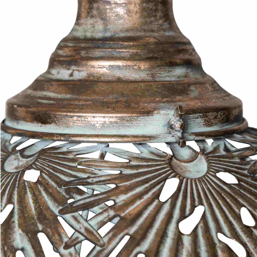 Gold metal PTMD Fallon round design pendant lamps - Image 4