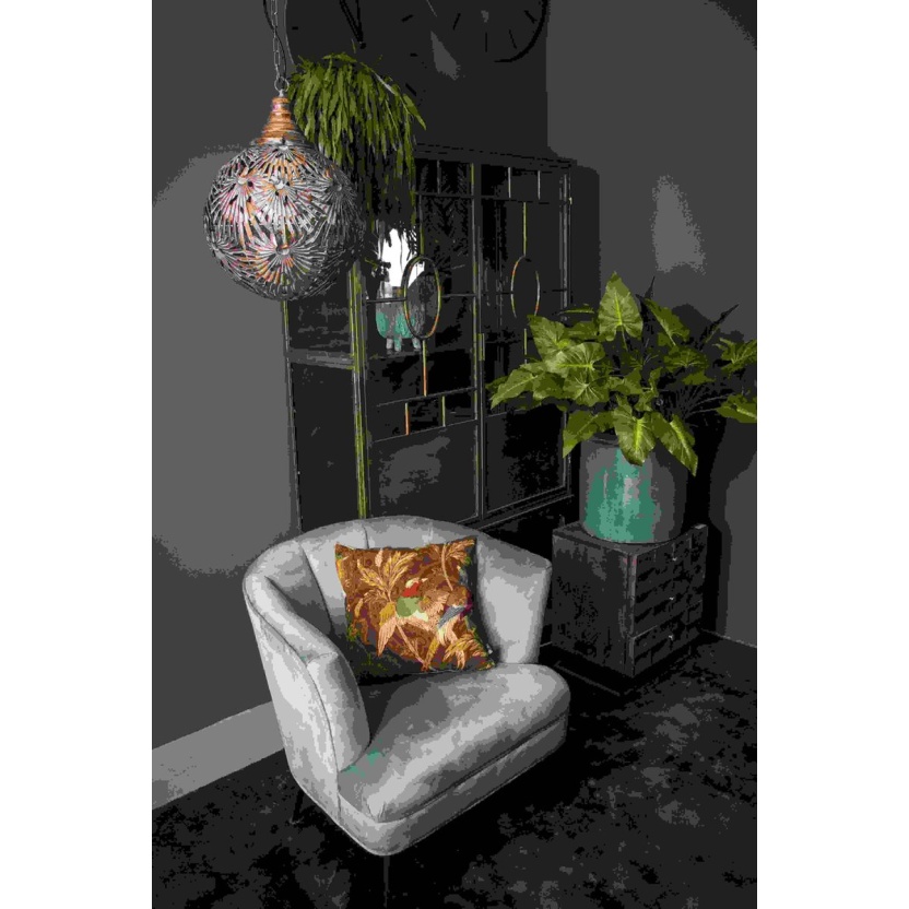 Gold metal PTMD Fallon round design pendant lamps - Image 2