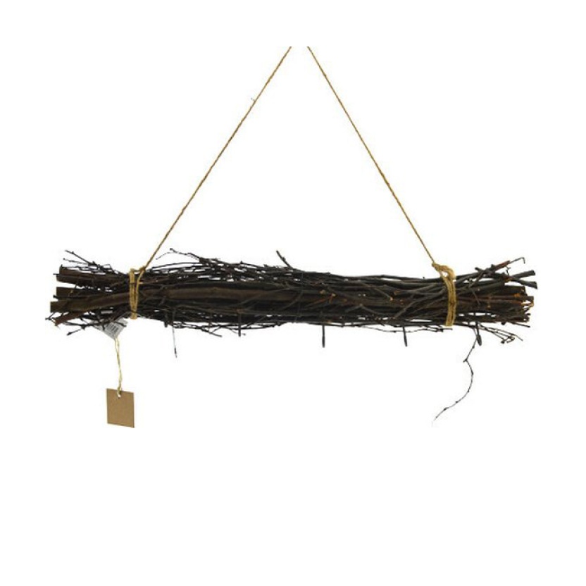 'HBX Natural living' hangers of purpurea branches with 6 hooks