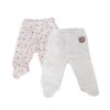 2-pack Code babybroekjes met voetjes
