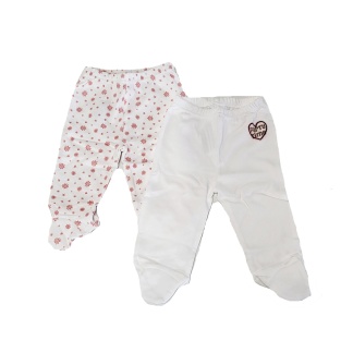 2-packs Code baby trousers with feet