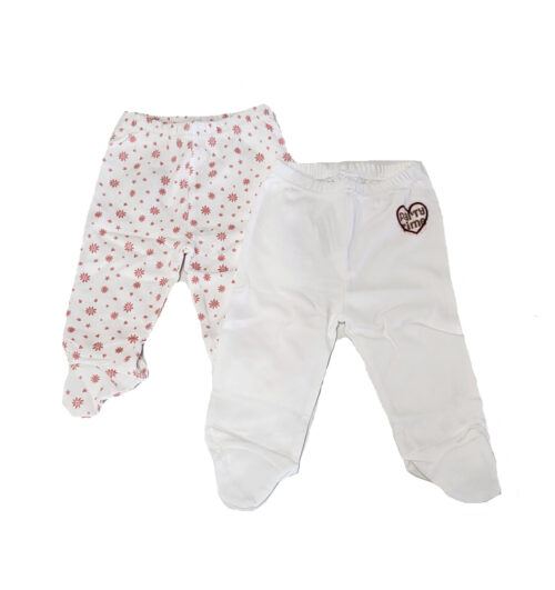 2-pack Code babybroekjes met voetjes