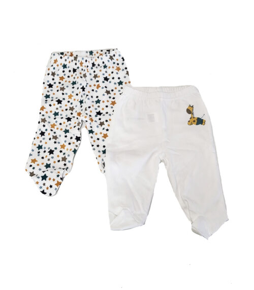 2-pack Code babybroekjes met voetjes - Afbeelding 2