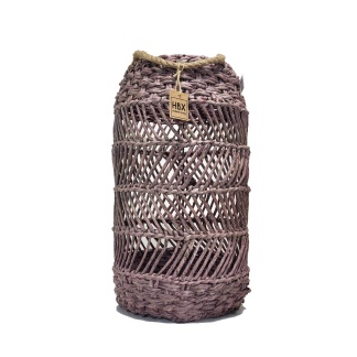 HBX paarse rotan Deia lantaarns 50cm