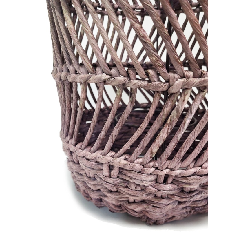 HBX paarse rotan Deia lantaarns 50cm - Afbeelding 4