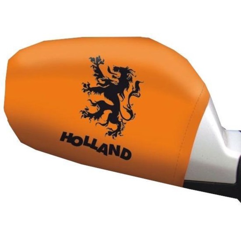Set van 2 oranje Holland buitenspiegelhoezen - Afbeelding 2