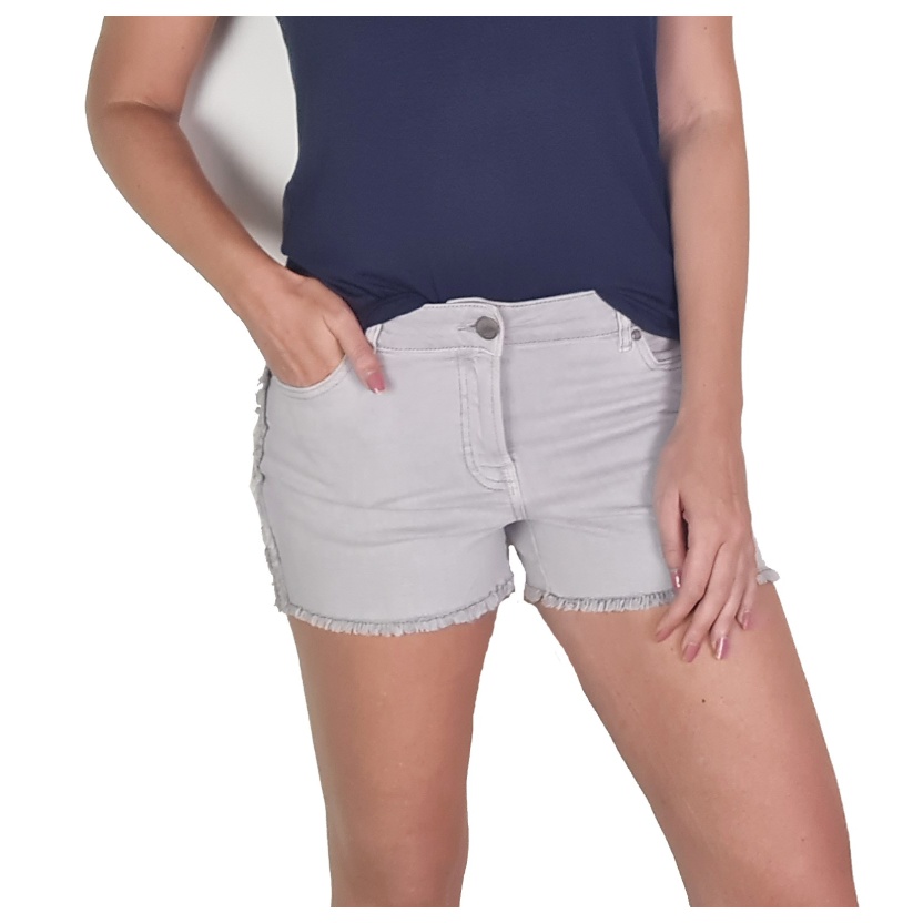 Grey Blue Motion jeans shorts for women - Image 6