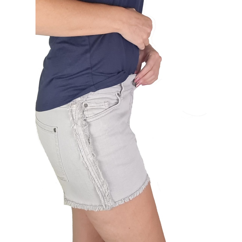Grey Blue Motion jeans shorts for women - Image 5