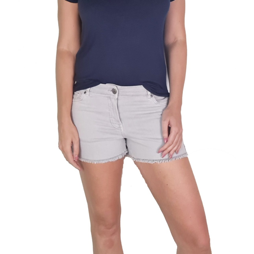 Grey Blue Motion jeans shorts for women - Image 3
