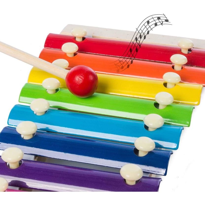 Kids toys - Multi colour wooden with metal xylophones - Image 5