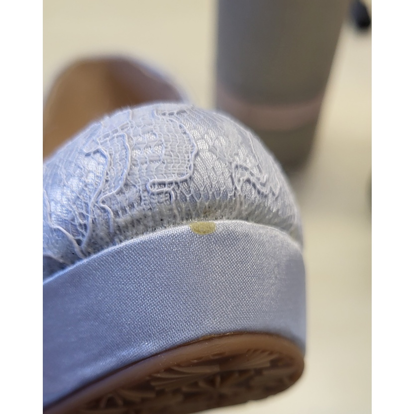 Women's shoes - silver lace court shoes with high heels - Image 7