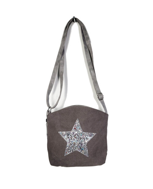 Diverse kleuren crossbody tassen met glitterster - Afbeelding 3