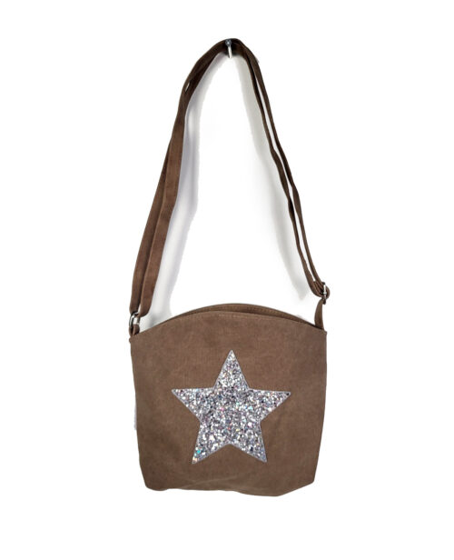 Diverse kleuren crossbody tassen met glitterster - Afbeelding 4