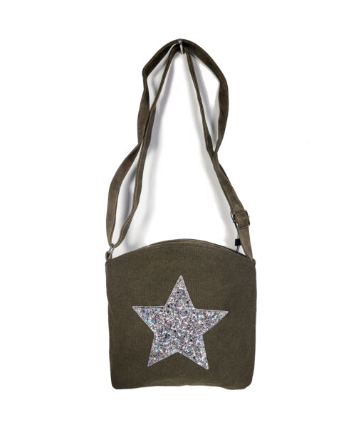 Diverse kleuren crossbody tassen met glitterster - Afbeelding 5