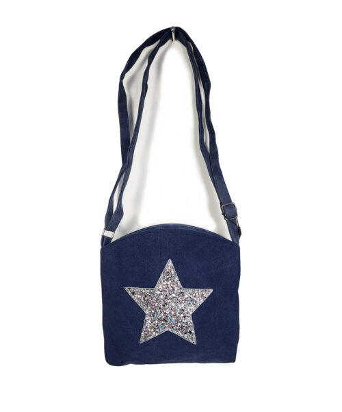 Diverse kleuren crossbody tassen met glitterster - Afbeelding 6
