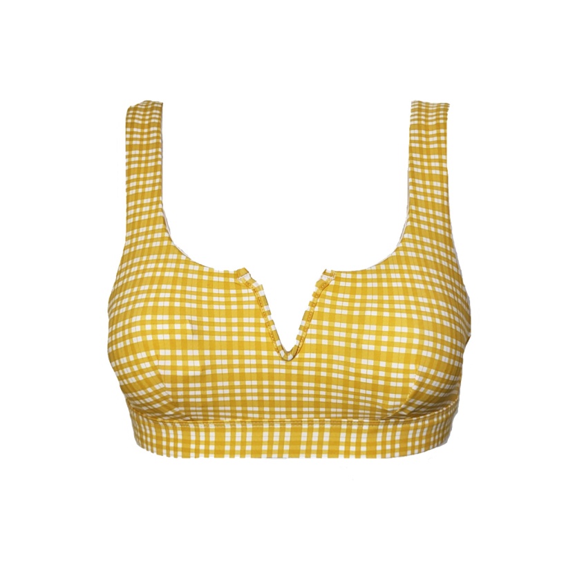 Yellow/white preformed bikini sets for women - Image 2