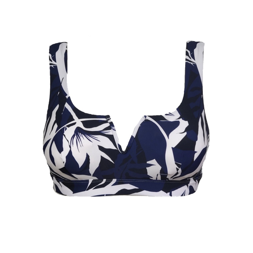 Navy/white preformed bikini sets for women - Image 3