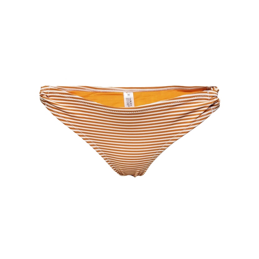 Oranje/cr?me voorgevormde gestreepte bikinisets voor dames - Afbeelding 3