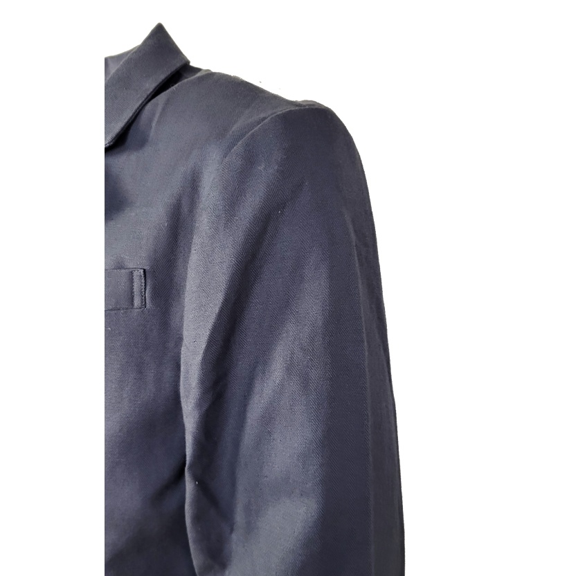 Dark blue Code linen blazers for men - Image 3
