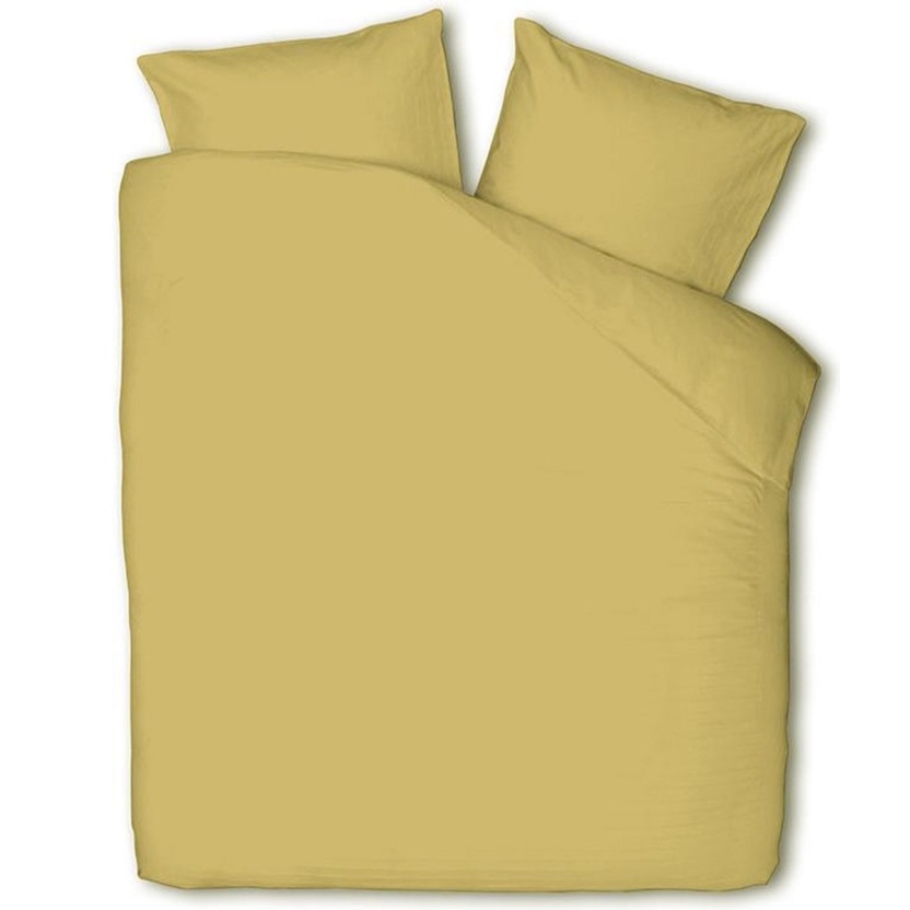 Fresh & Co okergele hotelset dekbedovertrekken - 200x220cm