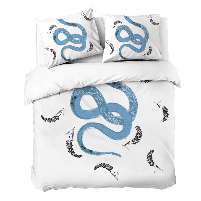 Dindi 'Tattoo snake' dekbedovertrekken - 200x220+20cm