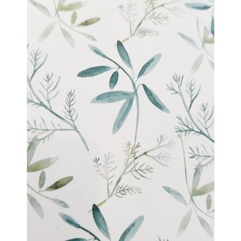 2-pack Witte dekbedovertrekken met bladerenprint - 140x220cm - Afbeelding 3