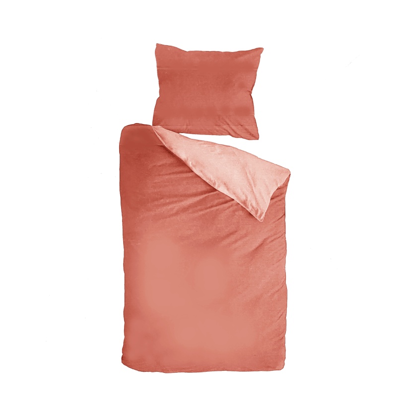 Swizz Terra/salmon duvet covers - 140x220+20cm
