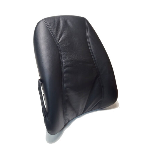 Black ObusForme executive leather lowback backrest support pillows - Image 5