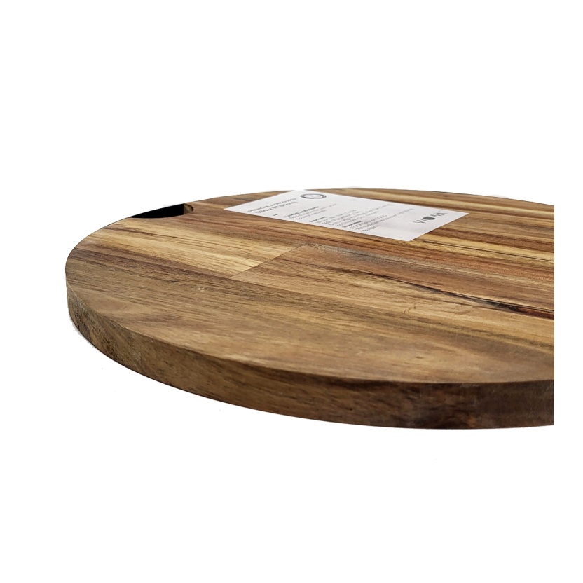 Acacia wooden cutting boards or serving boards with metal handle - Image 4
