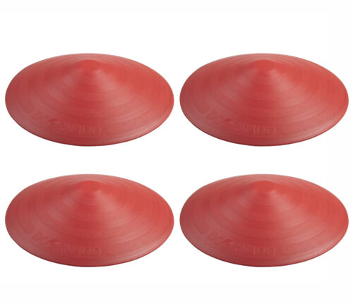 Set of 4 red Doornado universal doorstoppers