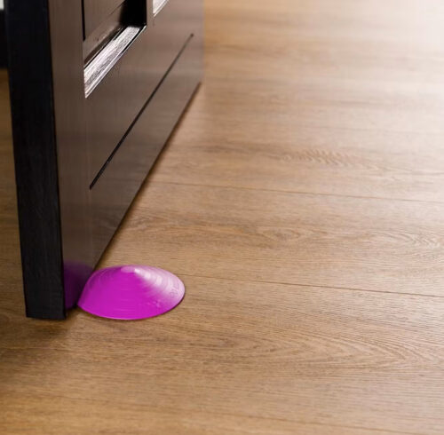 Set of 4 purple Doornado universal doorstops - Image 3