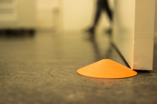 Set of 4 orange Doornado universal doorstoppers - Image 4